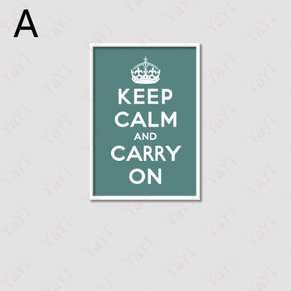 Keep Calm Decorative Wall Print