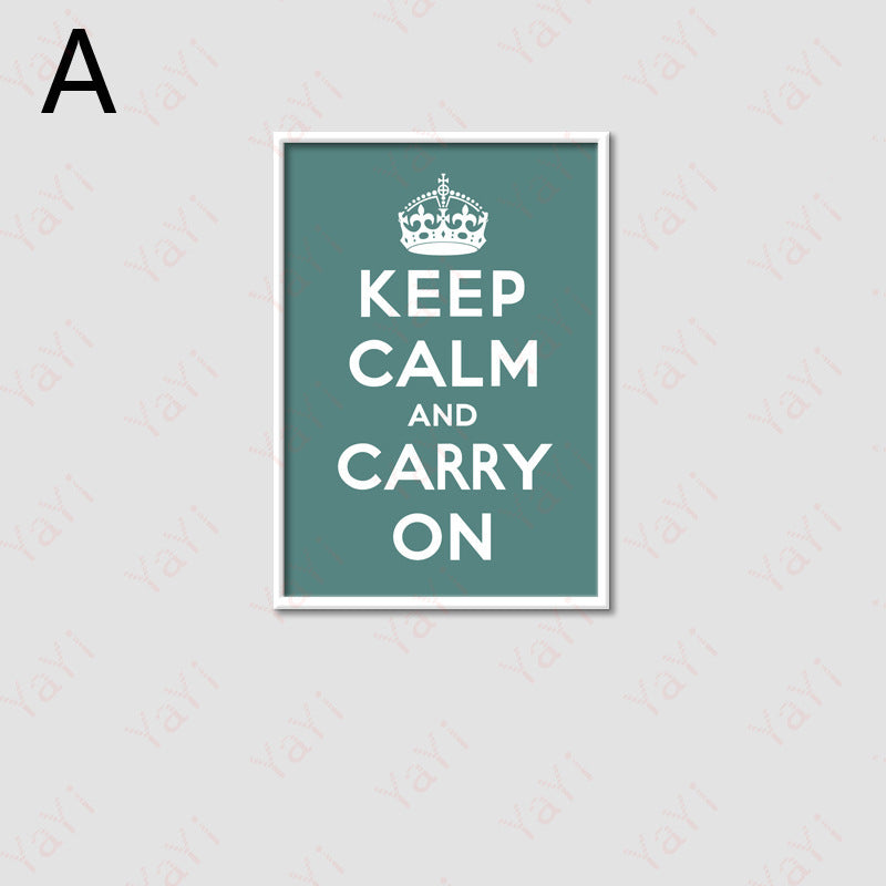 Keep Calm Decorative Wall Print