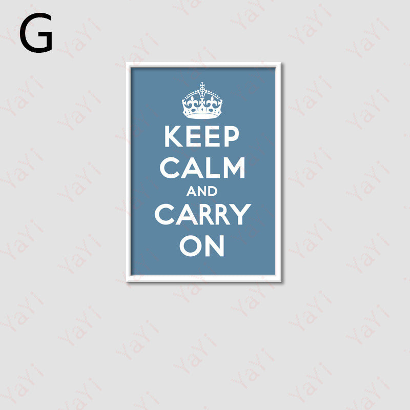 Keep Calm Decorative Wall Print