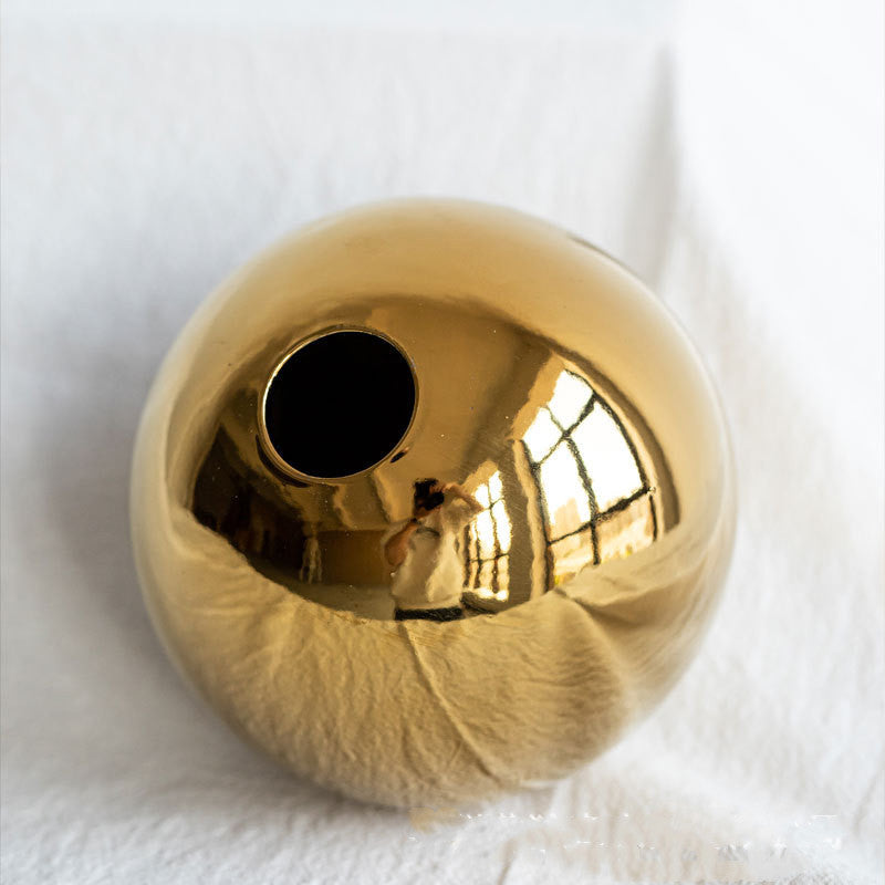 Handmade Gold Sphere Vases The Unalia Brand