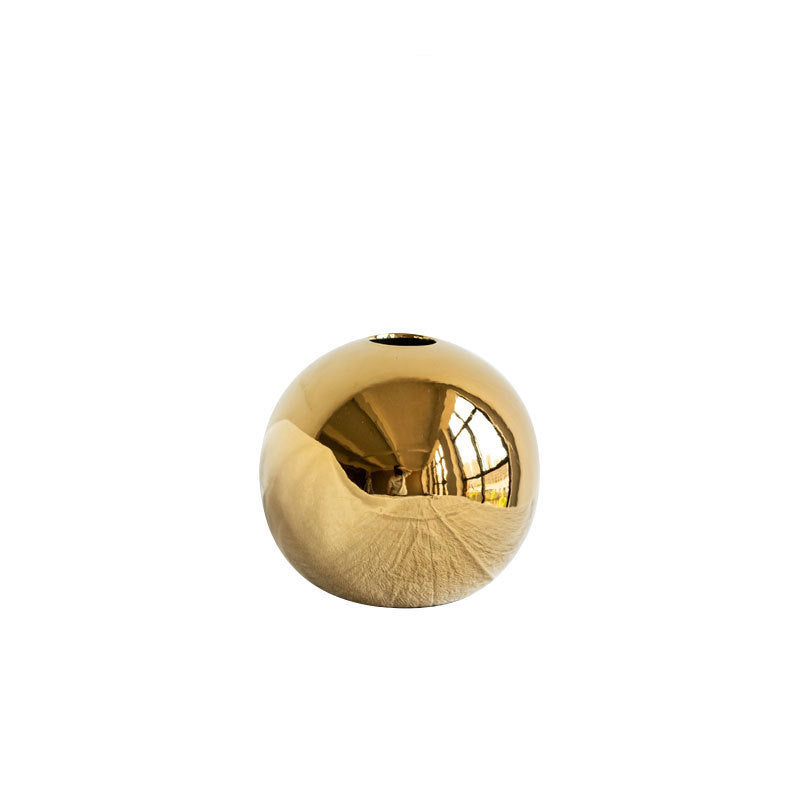 Handmade Gold Sphere Vases The Unalia Brand