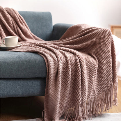 Assorted Knitted Throw Blankets The Unalia Brand