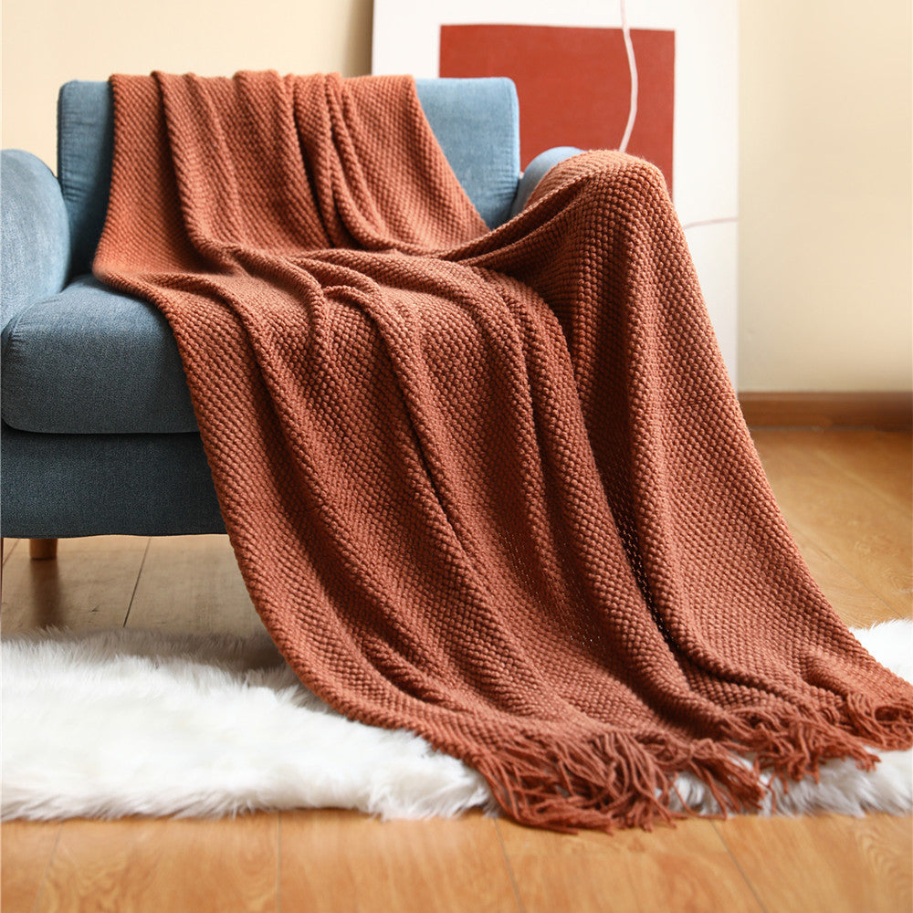 Assorted Knitted Throw Blankets The Unalia Brand