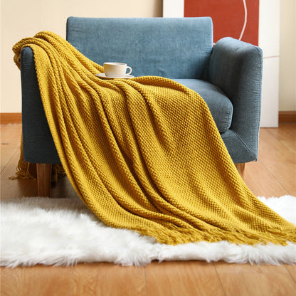 Assorted Knitted Throw Blankets The Unalia Brand