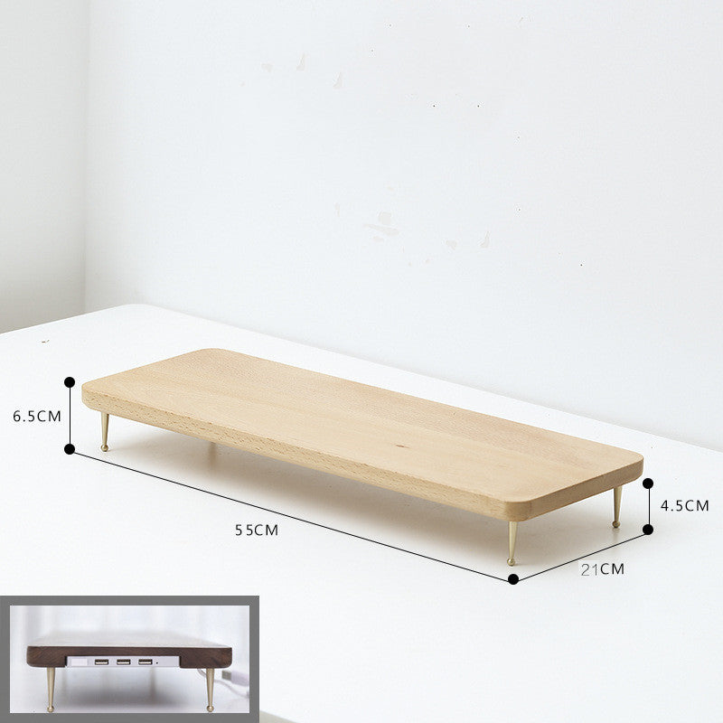 Walnut Multifunctional Desktop Stand The Unalia Brand