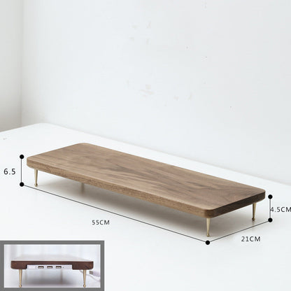 Walnut Multifunctional Desktop Stand The Unalia Brand