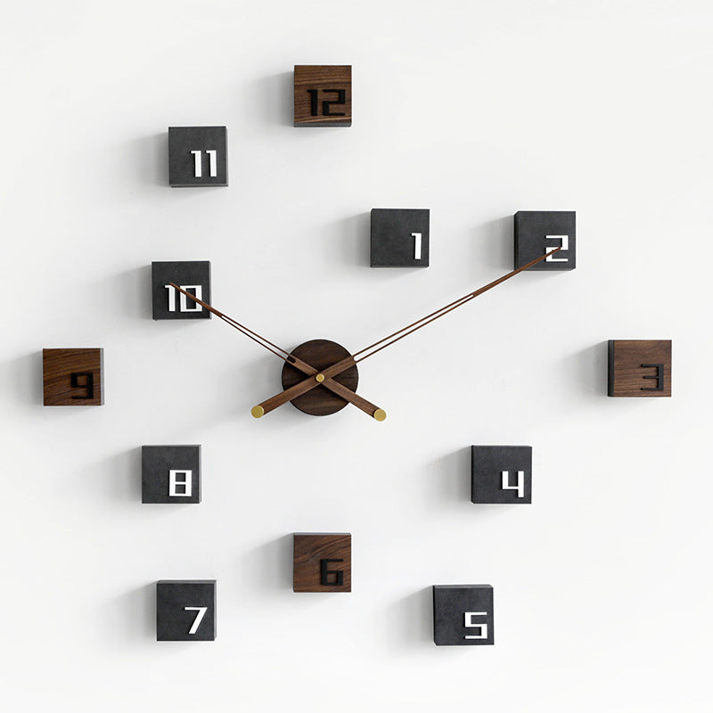 Living Room Clock Hanging Wall Decoration Background Wall The Unalia Brand