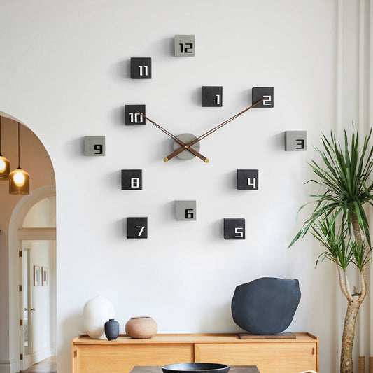 Living Room Clock Hanging Wall Decoration Background Wall The Unalia Brand