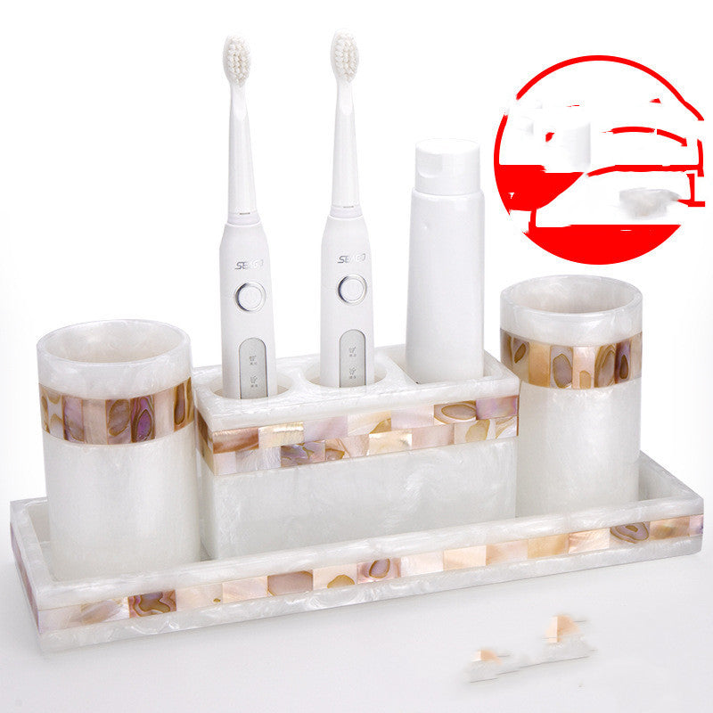 6-Piece Marble Bathroom Accessory Set The Unalia Brand