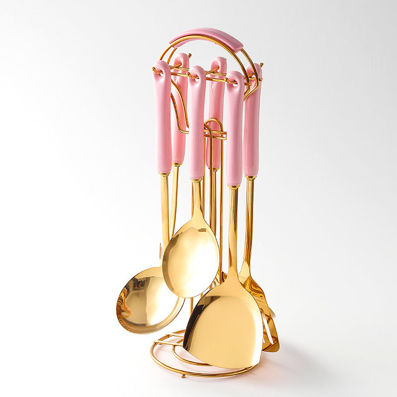 Two-Toned Stainless Steel Utensil Set The Unalia Brand