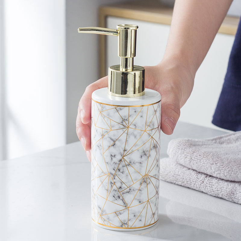 Marble Bathroom Bottles The Unalia Brand