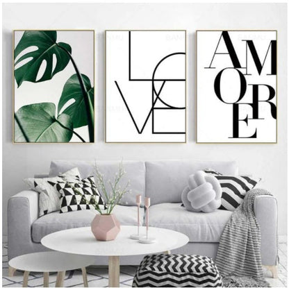 Love Amore Canvas Wall Prints The Unalia Brand