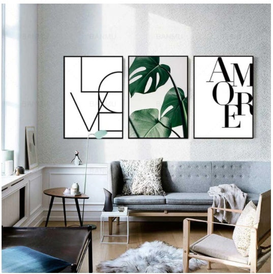 Love Amore Canvas Wall Prints The Unalia Brand