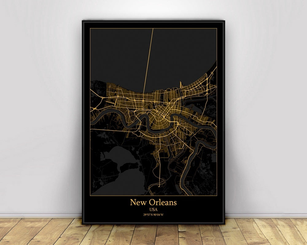 New Orleans Frameless Canvas Painting