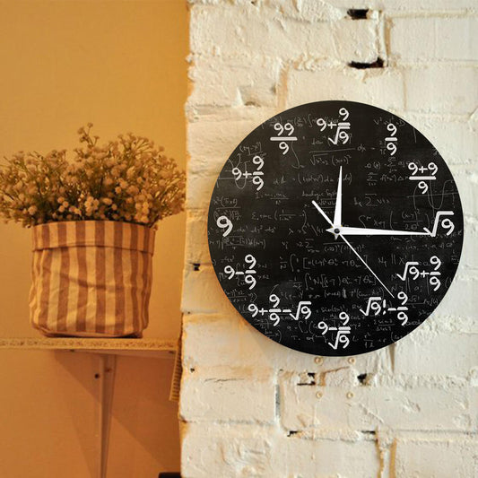 Home Fashion Math Wall Clock The Unalia Brand