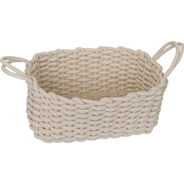 Nordic Wind Hand-woven Thick Cotton Rope Storage Box Simple Storage Basket The Unalia Brand