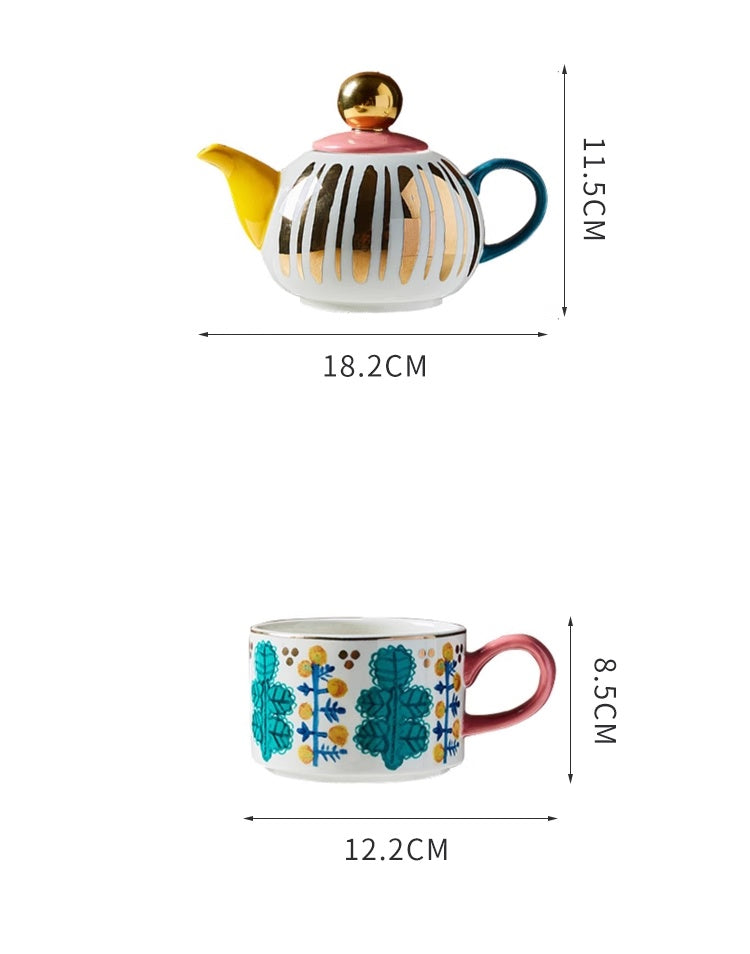 Cup Exotic Coffee Cup Suit Teapot Ceramic The Unalia Brand