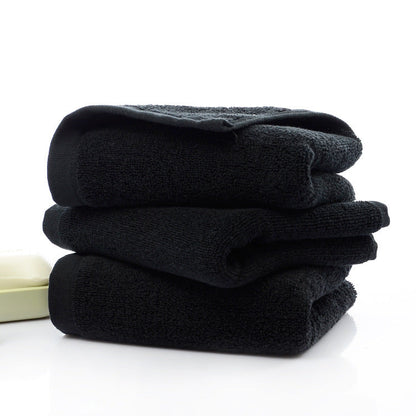 Black Hotel Face Towels The Unalia Brand