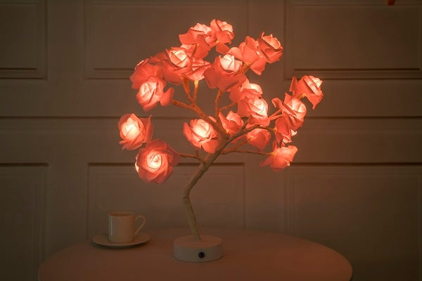 Assorted Rose Bonsai Night Lamp The Unalia Brand