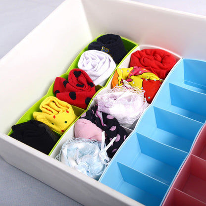 5 Grid underwear panties socks storage box plastic household finishing box The Unalia Brand