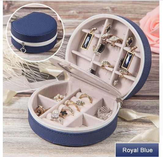 Cosmetic storage box with zipper travel portable jewelry box The Unalia Brand