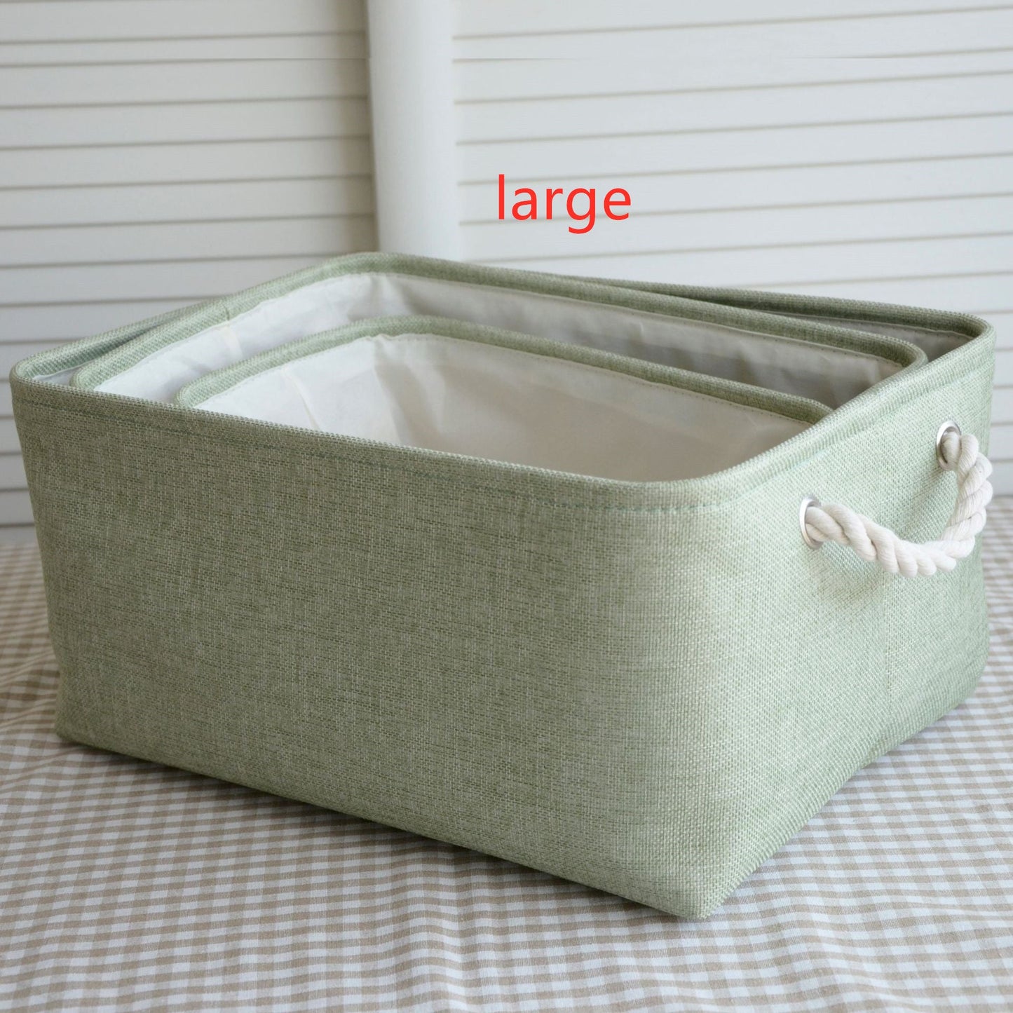 Nordic Japanese fabric storage basket The Unalia Brand