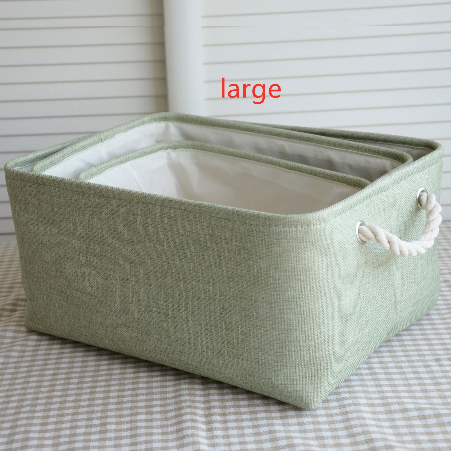 Nordic Japanese fabric storage basket The Unalia Brand