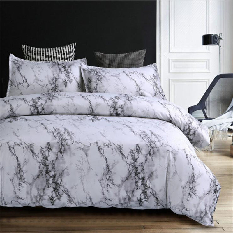 Marble Polyester Bedding Set The Unalia Brand