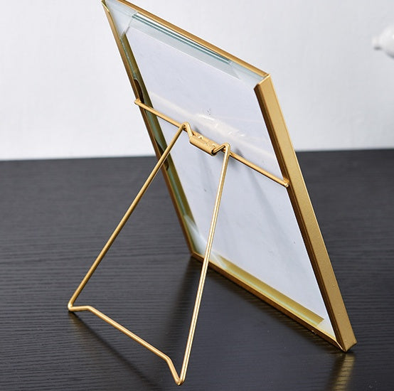 Metal Plated Glass Photo Frame