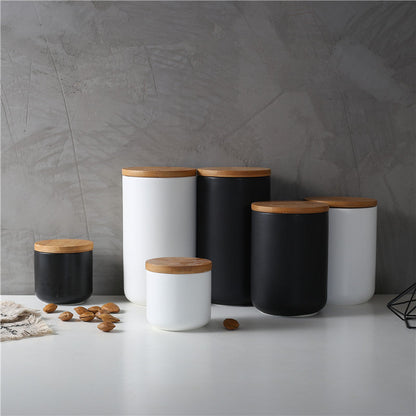 Wooden Lid Sealed Storage Jars The Unalia Brand