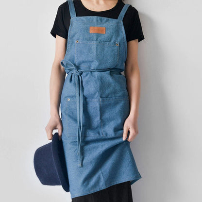 Thick Denim Kitchen Apron The Unalia Brand