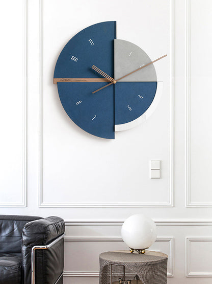 Nordic Light Luxury Time Clock Wall Clock Living Room Household Creative Decorative Paintings The Unalia Brand