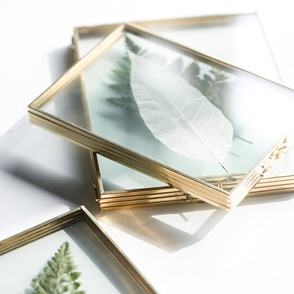 Metal Glass Photo Frame