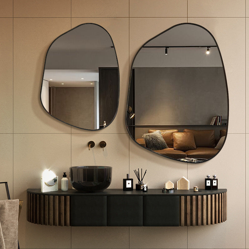 Wind Decorative Mirror Creative Wall-hanging Makeup Net Celebrity Bathroom The Unalia Brand