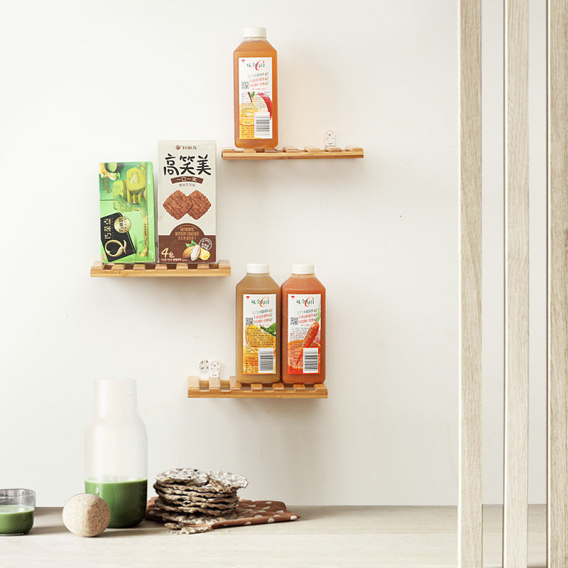 Bamboo Floating Wall Shelf