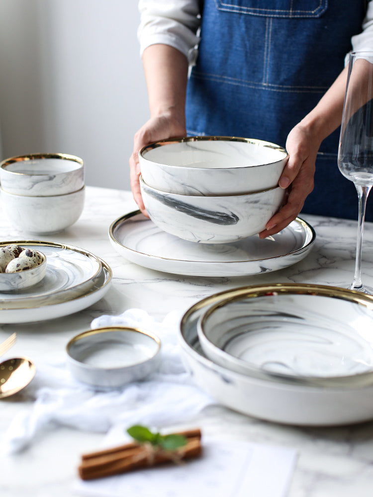 Marble Dinnerware Set The Unalia Brand