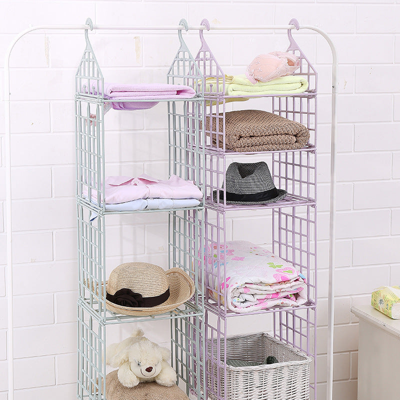 Multi-layered clothes rack storage cabinet The Unalia Brand