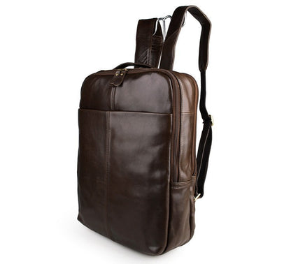 Top layer leather computer backpack The Unalia Brand