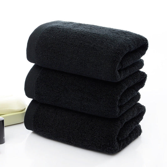 Black Hotel Face Towels The Unalia Brand