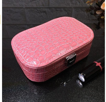 Cosmetic storage box with zipper travel portable jewelry box The Unalia Brand