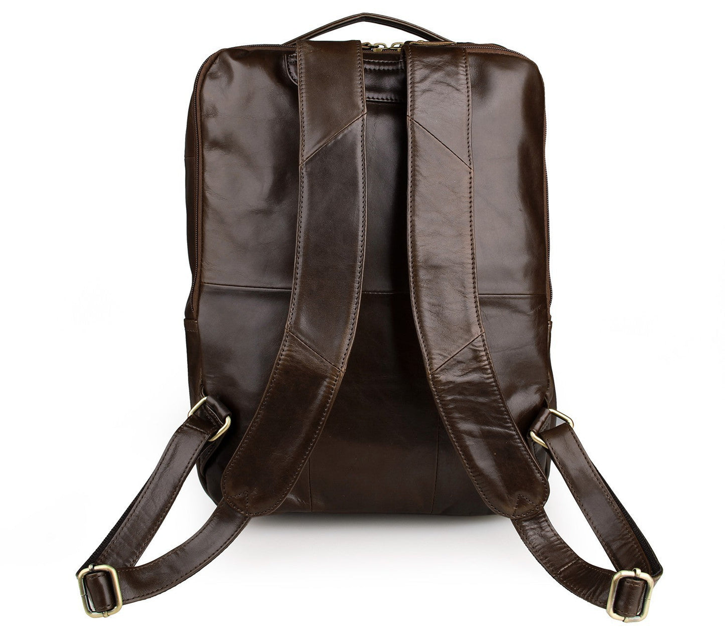 Top layer leather computer backpack The Unalia Brand