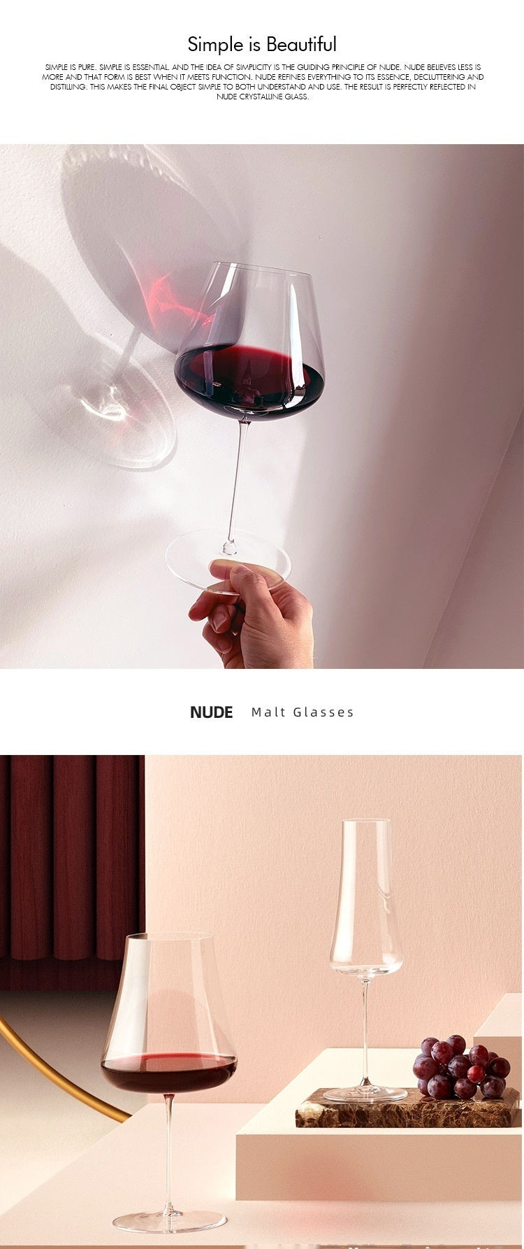 Ultra-thin Crystal Red Wine Glass European Style Wine Glass Goblet Large The Unalia Brand