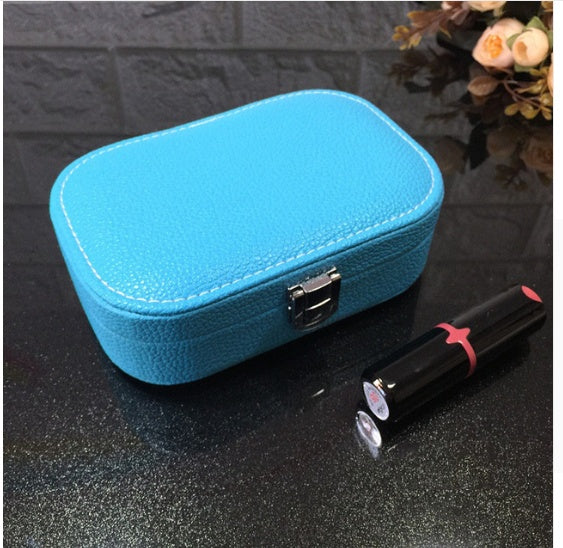 Cosmetic storage box with zipper travel portable jewelry box The Unalia Brand