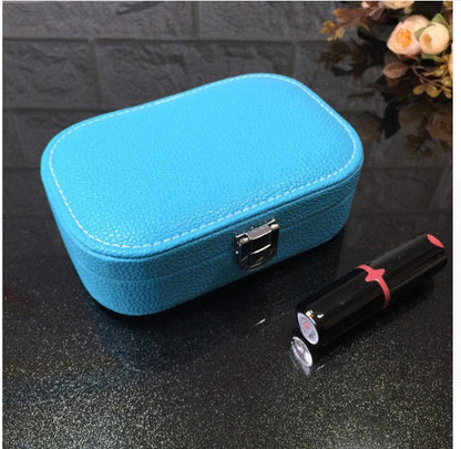 Cosmetic storage box with zipper travel portable jewelry box The Unalia Brand