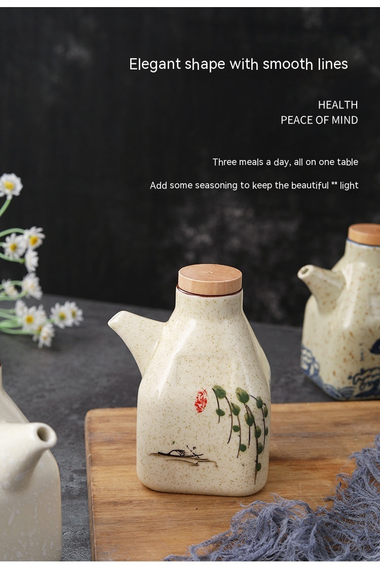 Chinese Style Ceramic Sauce Dipping Bottles The Unalia Brand