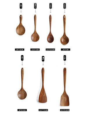 Natural Wood Wooden Spoon Set The Unalia Brand