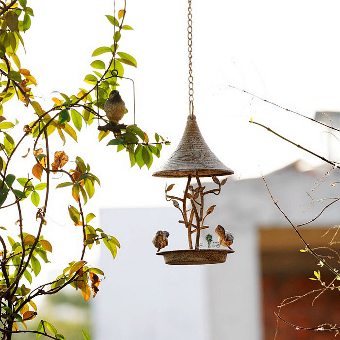 Woven Hanging Bird Feeder The Unalia Brand