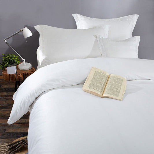 All White Pure Cotton Bedding The Unalia Brand