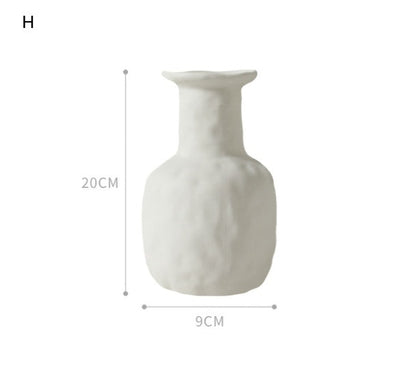 Assorted White Nordic Vases The Unalia Brand