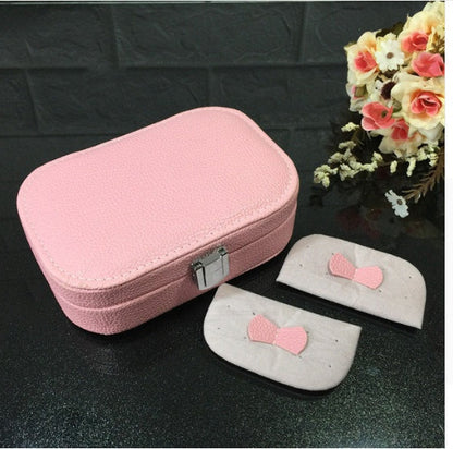 Cosmetic storage box with zipper travel portable jewelry box The Unalia Brand